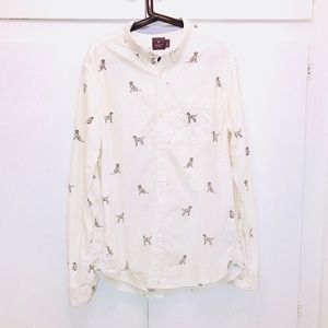 Puppy Dog Button Down